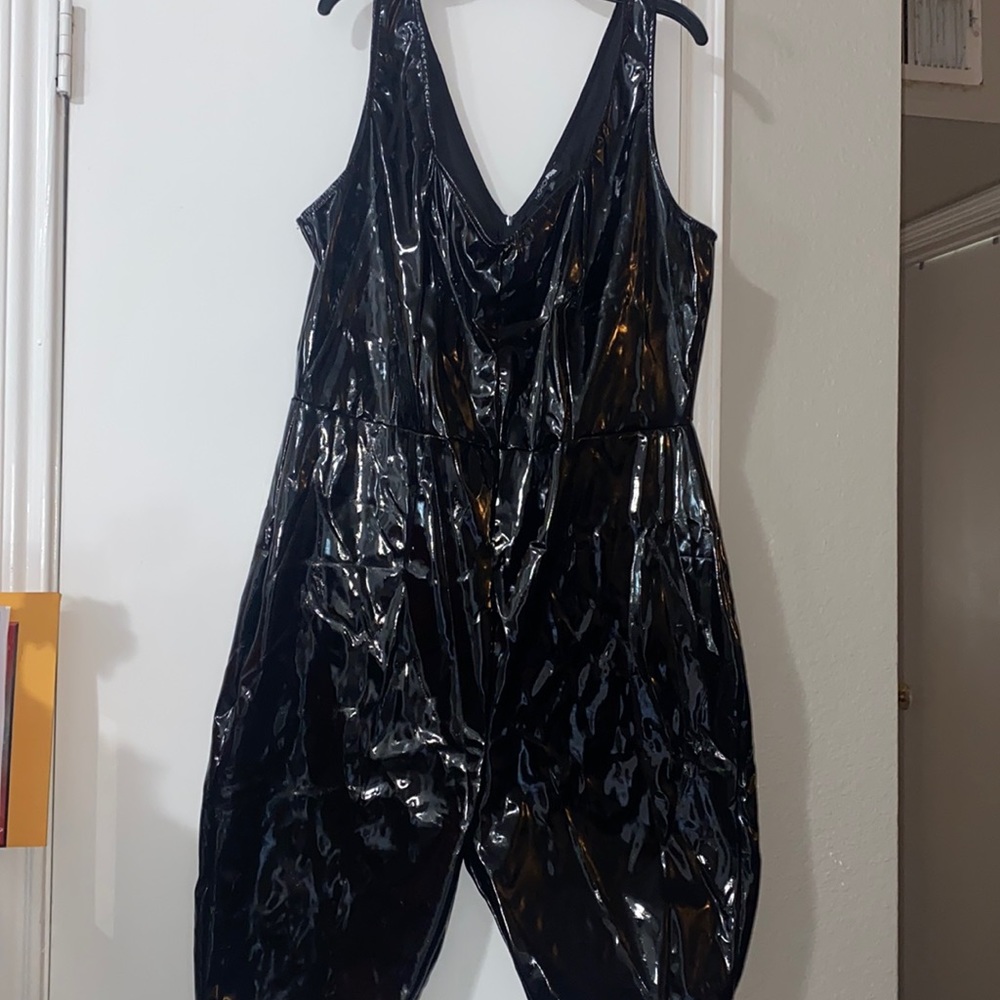 Faux Leather Romper